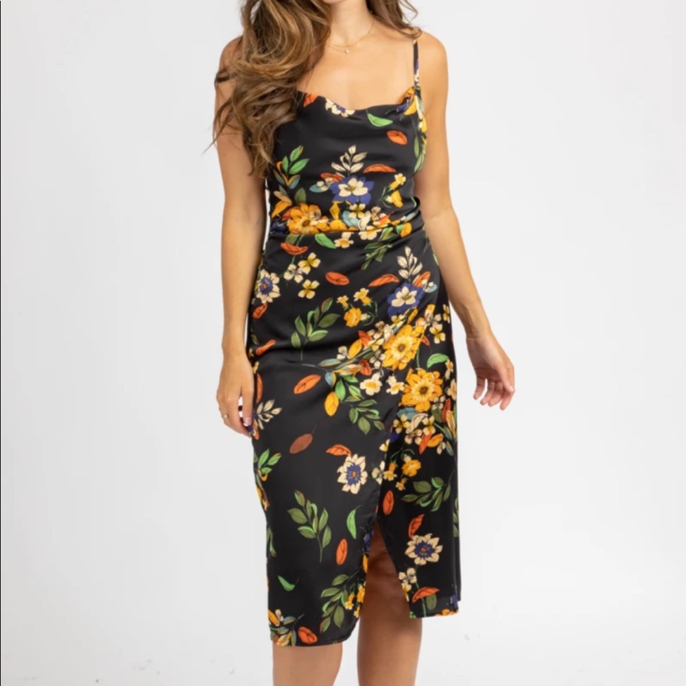 Floral Slip MIDI dress